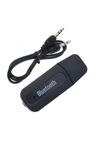 TECHSTAR USB Audio Receiver Adapter with Techstar® A2DP Bluetooth, Jack 3.5mm, AUX Transmitter, Black