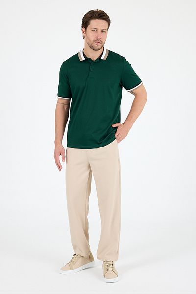 Rodi Men's American Style Polo Collar T-Shirt Relaxed Fit, Summer Sports T-Shirt 5030