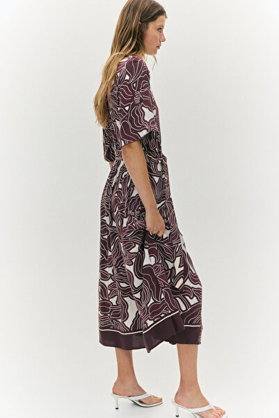 H&M Kuşaklı Gömlek Elbise