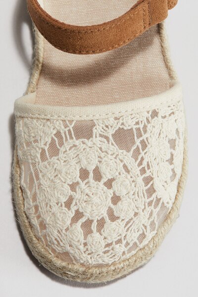 H&M Tığ İşi Görünümlü Sandalet