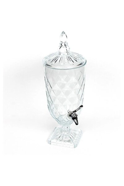 devigo Parti Damacanası Cam Şerbetlik Lüks 2 Litre Kokteyl Limonata Meşrubat Sebil