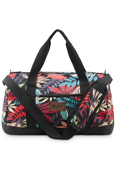 zagatto Geantă de cabină 20L, neagră cu flori, dimensiuni sub șa 40x25x20 cm, impermeabilă, ZG825