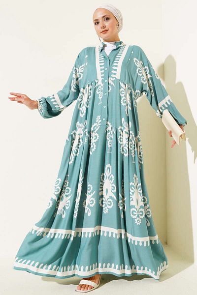 YILMAZBARMAZ rochie de damă cu model etnic