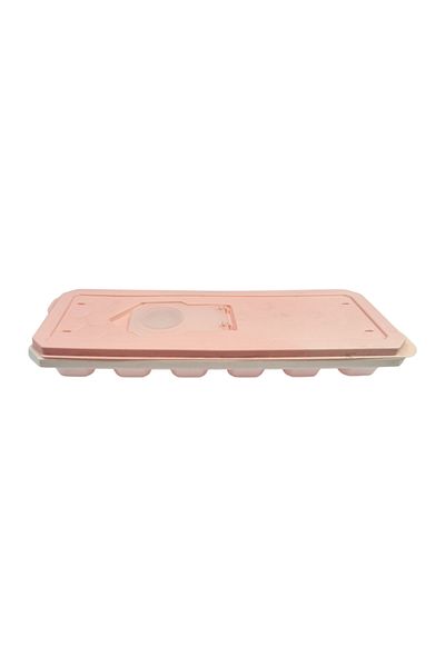 flores Plastic ice cube tray, pink, 12 cubes