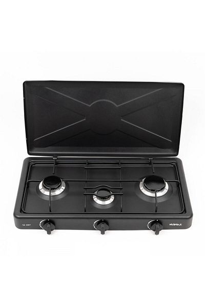 COBI SMART® Aragaz plita cu 3 ochiuri, 1.9 kW, 1.5 kW, 0.9 kW, alimentare butelie, accesorii incluse