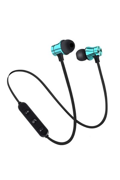 TECHSTAR Căști sport wireless Bluetooth BT4, impermeabile, tip căști intraauriculare, microfon încorporat, albastre