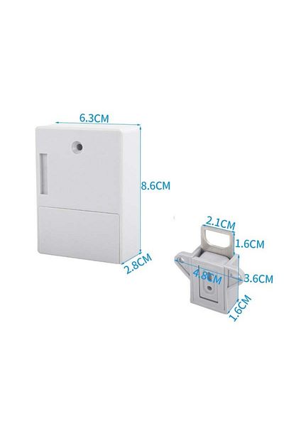 TECHSTAR ® Smart Lock, Emid Ic, Digital, Discreet, Rfid Card Unlock, Access Control, White