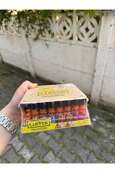 titumarket Doğa Görselli 48 Adet Clipper Pocket Çakmak