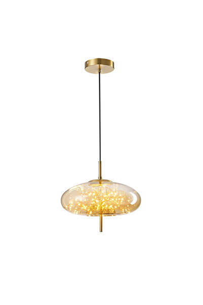 Apliqa Zuna 10 Watt 3000K Eskitme Bal Camlı Tekli Peri Led Sarkıt Avize