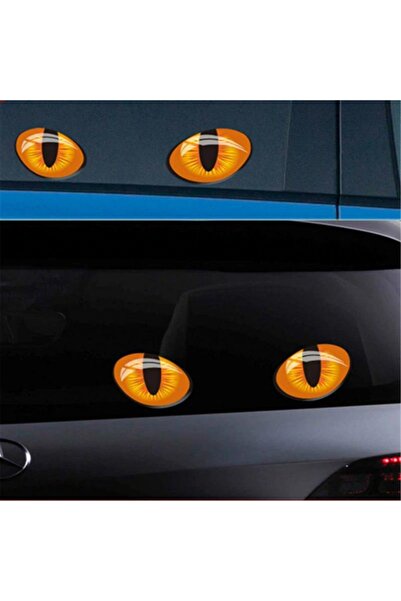 FRT Ottoman Oto Sticker Kedi Gözü 3D Arma Araba Logo Sağ - Sol 2 Adet (425370157)