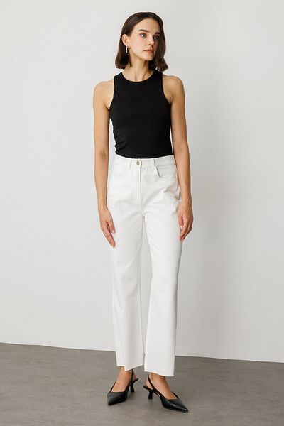 Ekol Sequined Floral Embroidered Jeans