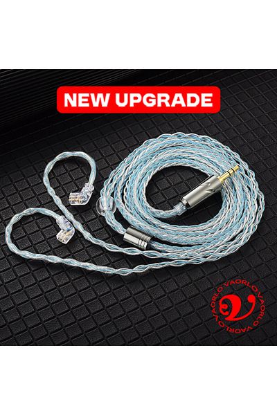 Choice New Blue QKZ T1 Earphone Cable Original QDC Copper Silver-plated Upgrade Wire 3.5mm Wired Headphone