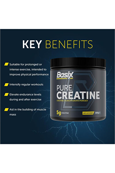 Basix BASIX PURE CREATINE 300G UNFLAVOURED