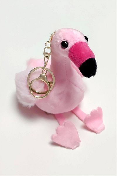 Enseb Flamingo Plush Keychain