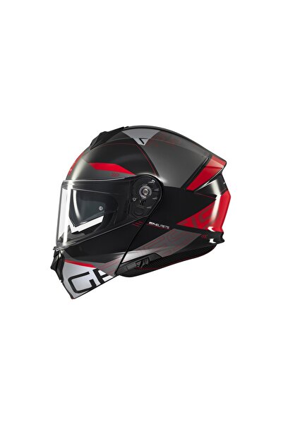 MT Helmets KASK MT GENESİS SV ATEMPO B15 ÇENE AÇILIR PARLAK KIR/BEYAZ