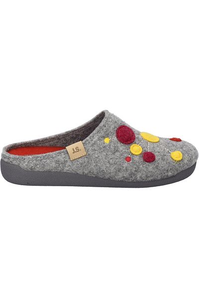 Josef Seibel Cara 02 | Hausschuh für Damen | Grau Cara 02, grau-multi