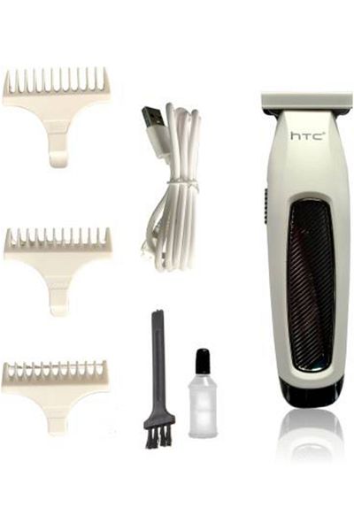 HTC AT-229C Rechargeable Hair Clipper with Stainless Steel Blade - White