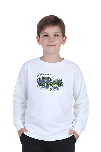 FYK KİDS Boy's Perfect Printed Zero-Collar Religious Bottom-Up Set