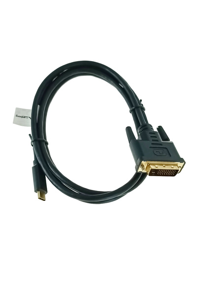 Lanberg Cablu video USB-C la DVI-D 24+1 pini, 1.8m, mascul-mascul, dual link, HDR, Lanberg 43685, 4K-60Hz, negru