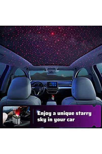 Enshall 66W ACL Led Işık Tavan Aydınlatmalı 4IN1 Çift Kablolu Hızlı Şarj 3.4A Araç İçi Çakmaklık Şarj Aleti