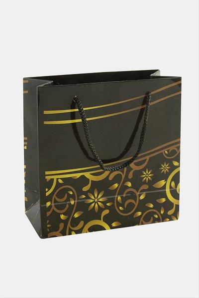 storeks 11*11 Flower Patterned Drawstring Cardboard Bag 1 Piece