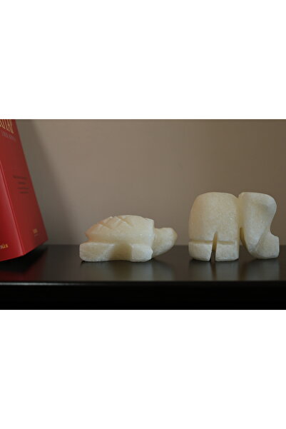 Store 2’li Fil Ve Kaplumbağa Çankırı Tuzu Heykel – Dekoratif Biblo & Ev Hediyesi