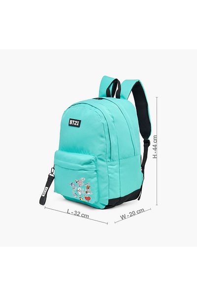 BT21 Printed Backpack with Shoulder Straps - 18 inches