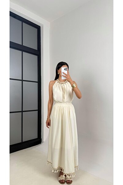 Gaus طقم قماش مستورد مكون من قطعتين من قماش مزين بالخرز وبلوزة مبطنة Gaus00534