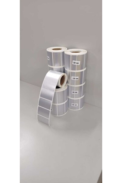 HYT 35x60 Barkod Etiket Silvırmat 1 Rulo /1.000 Adet 40 Lık Kuka (RİBON İLE BASKI ALINIR )