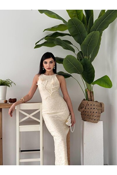 Genel Markalar Lers Çiçek Detaylı Elbise