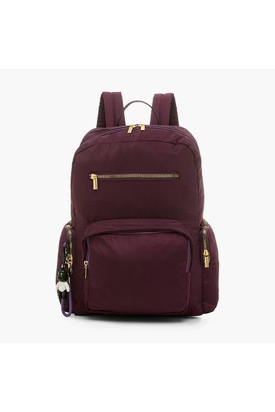 Juniors Solid Backpack with Adjustable Shoulder Straps and Zip Closure - 17 inches