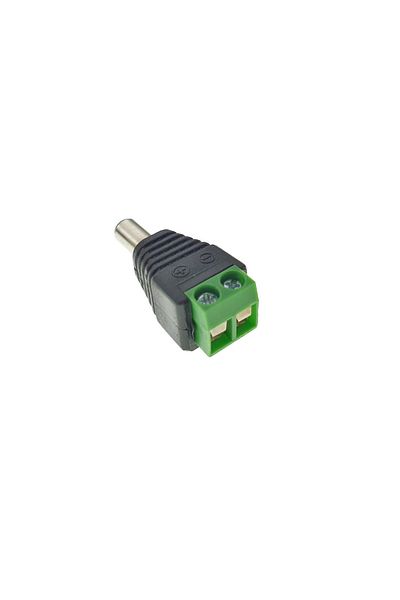 OEM Conector jack de alimentare CC de 2,1 x 5,5 mm mascul la terminal cu 2 pini