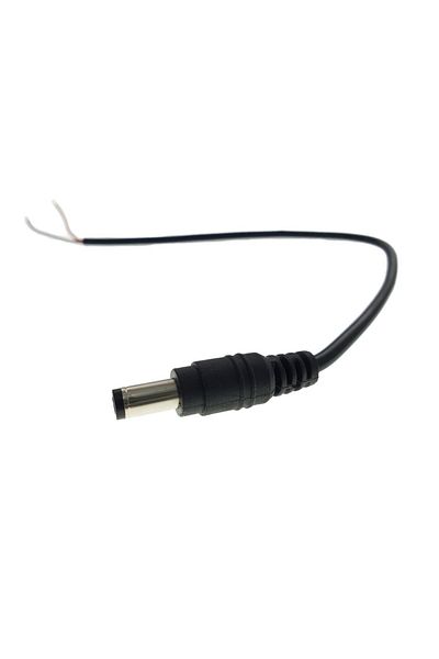 OEM Power cable with 5.5x2.1 male plug, 23 cm