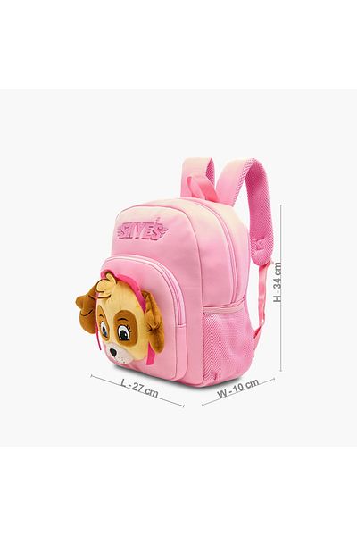 NİCKELODEON Skye Applique Backpack with Adjustable Straps and Zip Closure - 14 inches