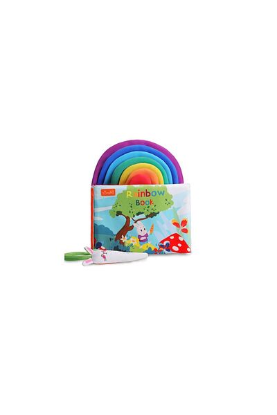 tumama Portable Educational and Creative Book Tumama® Rainbow, Age 3+ Months, Pastel Blue