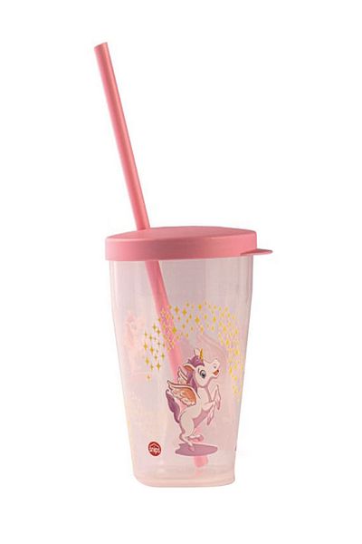Snips Unicorn Tumbler with Straw and Lid