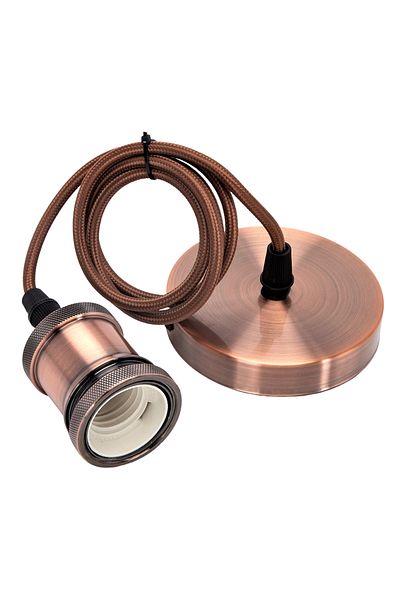 Sofia Concept Pendul Rossa Home Light, Inaltime Reglabila, Aluminum, Max. 60W, Sfoara Vintage, 100cm, Red/Bronze