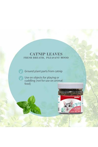Bioline Bioline Natural Catnip Leaves for Cats, 20g, Play Stimulant & Enrichment (230ml)