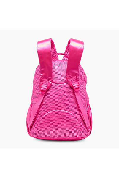 mattel Barbie Print Backpack with Adjustable Straps and Zip Closure - 16 inches