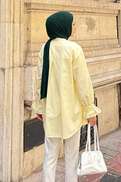 lamelif Flores Ruffled Tunic Yellow