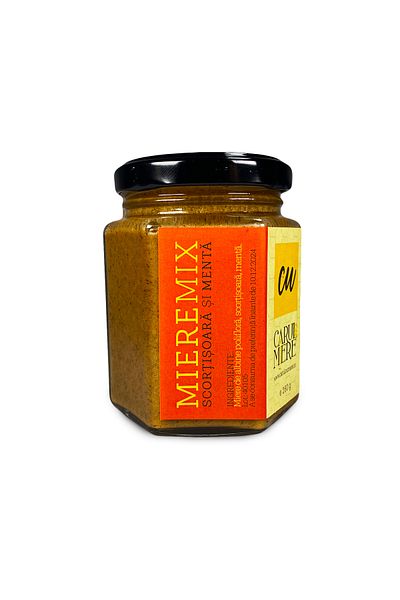 CARUL CU MIERE Honey with cinnamon and mint 240g, MiereMix, Carul cu Miere