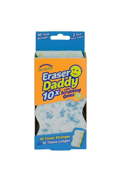Scrub Daddy 2-Piece 10x Strong and Durable Sponge Eraser Assorted Color