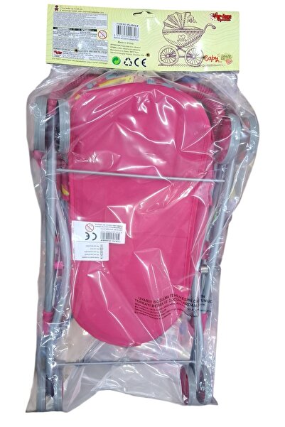 Vardem I Chose I Bought Vardem Baby Car Seat Fl6068-F Metal Foldable Pushchair Pink Heart 4 Wheels 3+