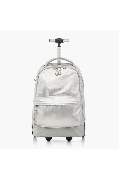 Disney Alphabet Print Trolley Backpack with Retractable Handle - 18 inches