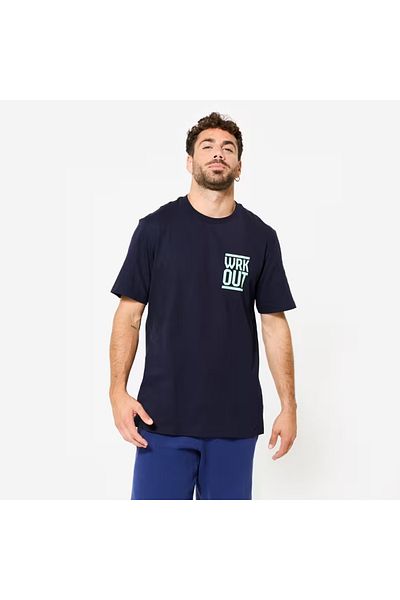 Decathlon Ανδρικό αθλητικό μπλουζάκι με ίσιο κόψιμο