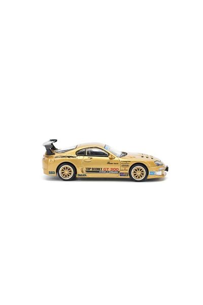 pop race 1 Pop Race Gt300 Supra Gold 1:64 Model Car