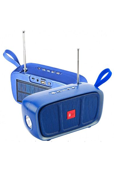 DLC Outdoor Portable Wireless Speaker Solar Charging Sub Woofer Antenna Supports Memory Card