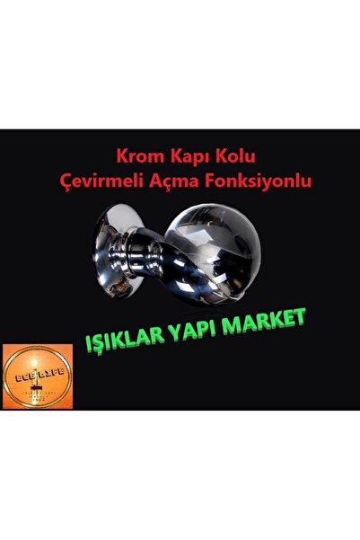 ece life Kapı Kolu -Çevrilerek Açma -Kapı Topuzu -Krom -Kapı Aksesuarı