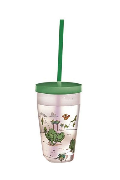 Snips Dino Tumbler with Straw and Lid