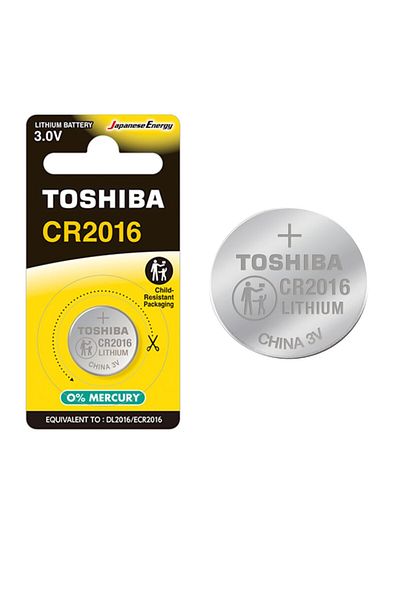 Toshiba Baterie litiu 3V CR2016, tip monedă, Toshiba, în blister